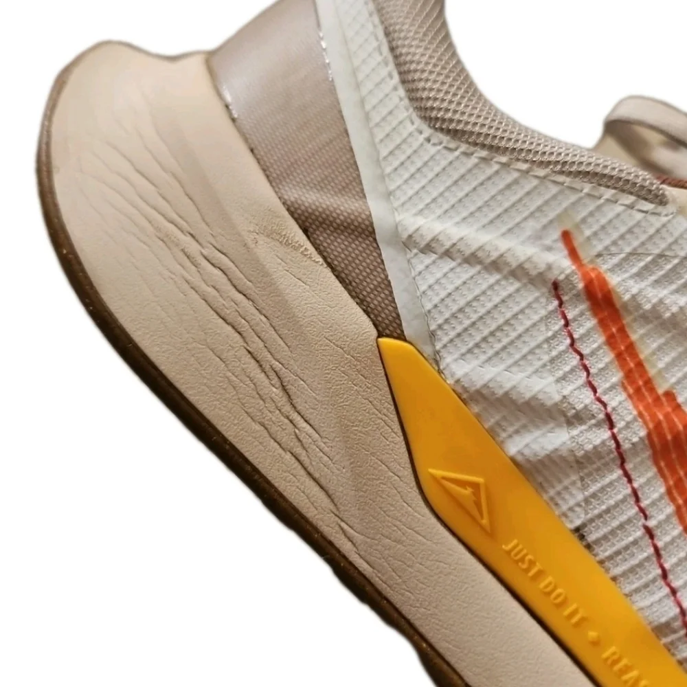 Nike Mens Juniper Trail 2 Trail Shoe In Sanddrift Safety Orange 10